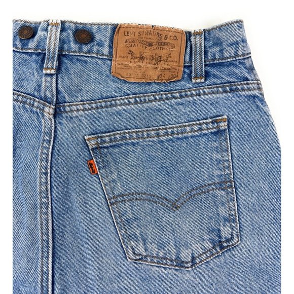 Vintage 80s Levis Orange Tab Mens 33x29 Made In USA Distressed Denim - Picture 1 of 16
